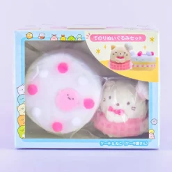 Sumikko Gurashi Tenori Plushie Set - Neko & Cake / Mini