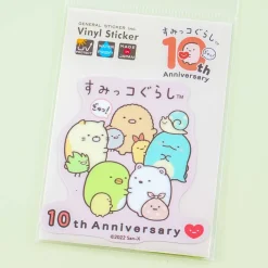 Sumikko Gurashi 10th Anniversary Hug Vinyl Sticker - Friends Forever