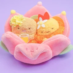 Sumikko Gurashi Tulip Bed Plushie Set - Ebifurai & Tonkatsu / Mini