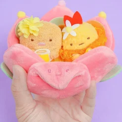 Sumikko Gurashi Tulip Bed Plushie Set - Ebifurai & Tonkatsu / Mini