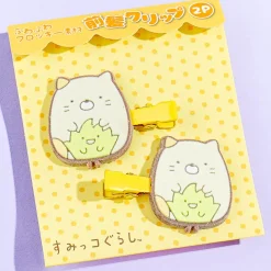 Sumikko Gurashi Velvet Hair Clip Set - Neko & Zassou
