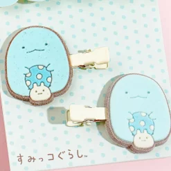 Sumikko Gurashi Velvet Hair Clip Set - Tokage & Nisetsumuri