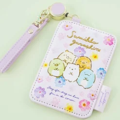 Sumikko Gurashi Watercolor Flowers Reel Pass Case