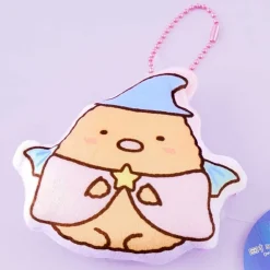 Sumikko Gurashi Wizard Die-Cut Coin Purse & Bag Charm - Tonkatsu