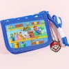 Super Mario Bi-Fold Wallet With Neck Strap - Navy Blue