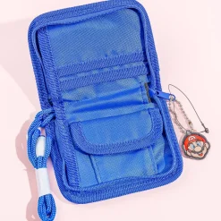 Super Mario Bi-Fold Wallet With Neck Strap - Navy Blue