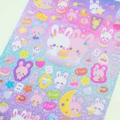 Sweet Baby Bunny Hologram Stickers