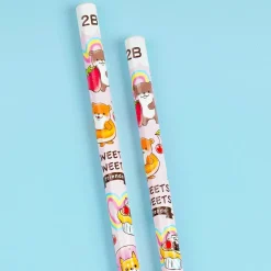 Sweet Cuddly Deserts 2B Pencil Set - Pink