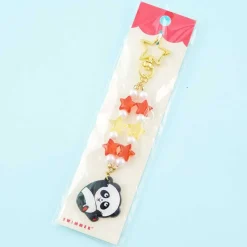 SWIMMER Bead Metal Panda Charm