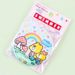 Swimmer Hello Bear Badge