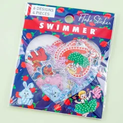 SWIMMER Plushie Love Puffy Sticker Flakes