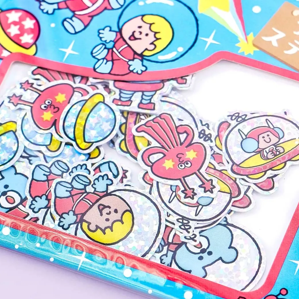 SWIMMER Space Adventure Sticker Flakes