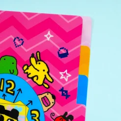 Tamagotchi Funny Clock Clear File Folder