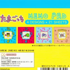 Tamagotchi Funny Clock Mini Memo Pad