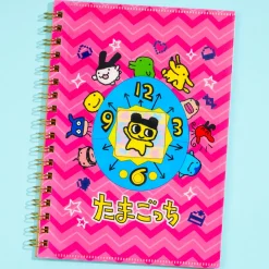 Tamagotchi Funny Clock Spiral Notebook