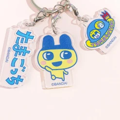 Tamagotchi Triple Charm Acrylic Keychain - Mametchi