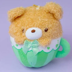 Tea Time Bear Round Tea Cup Plushie Charm - Mini