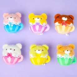 Tea Time Bear Round Tea Cup Plushie Charm - Mini