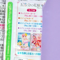 The Quintessential Quintuplets Wafer With Metallic Card