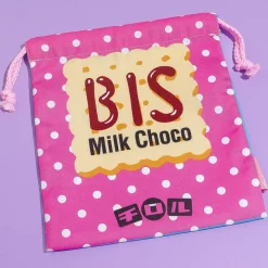 Tirol Bis Milk Choco Double-Sided Drawstring Pouch