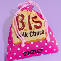 Tirol Bis Milk Choco Double-Sided Drawstring Pouch