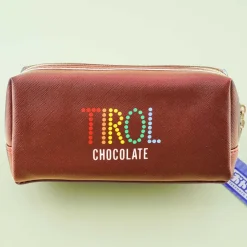 Tirol Chocolate Faux Leather Pencil Case