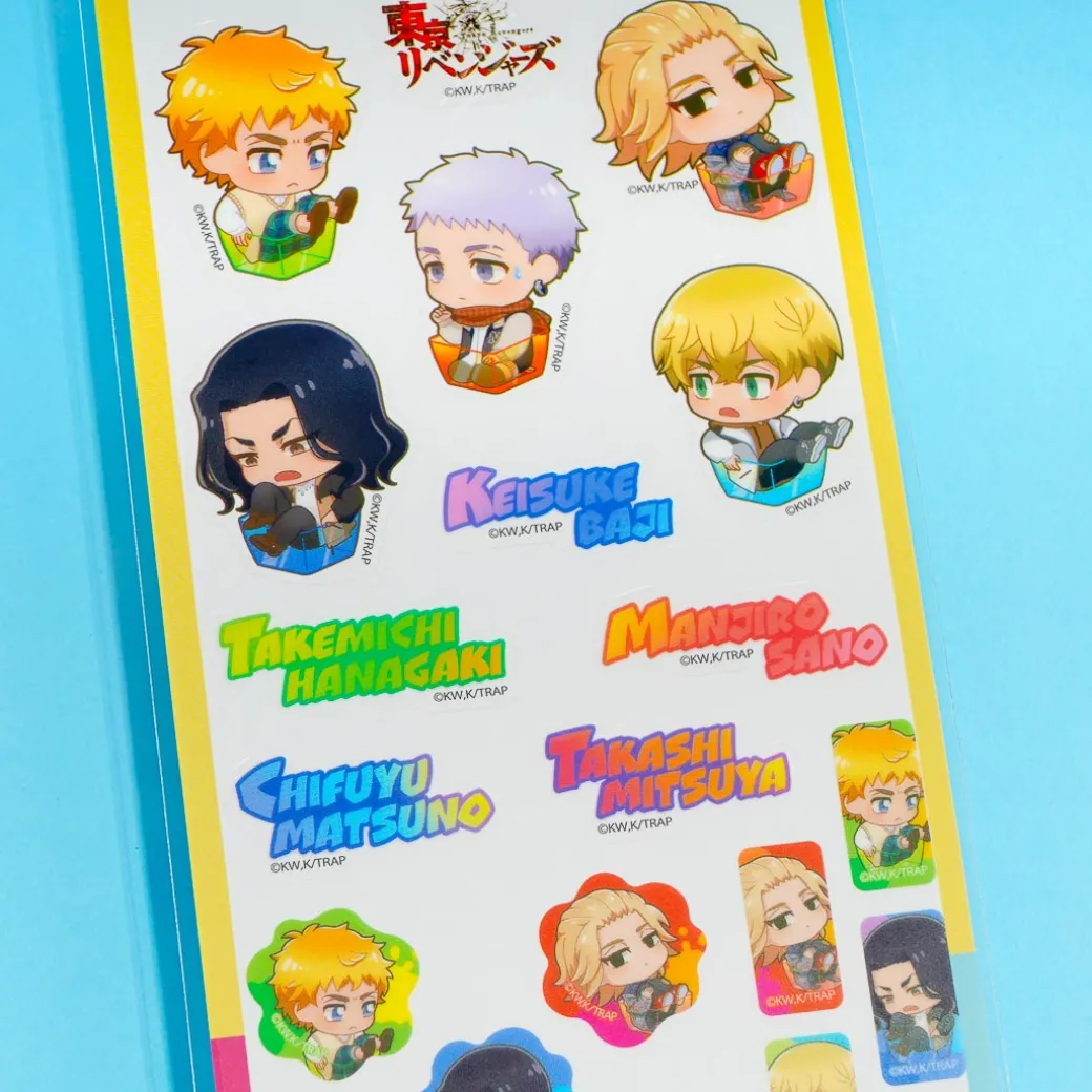 Tokyo Revengers Character Sticker Sheet - Yellow
