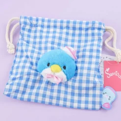 Tuxedosam Checkered Drawstring Bag