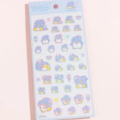 Tuxedosam Three-Up Sparkling Sticker Sheet