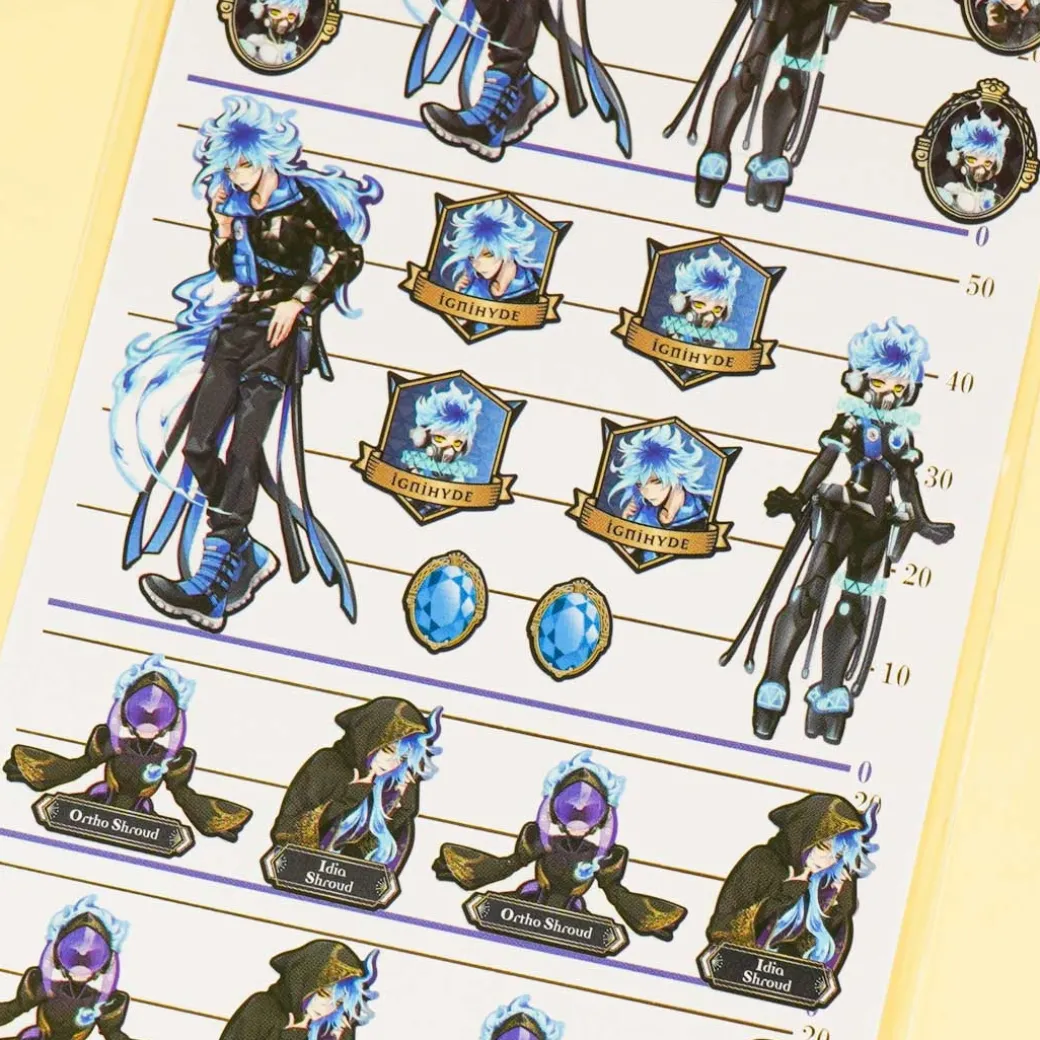 Twisted Wonderland 4 Size Sticker Sheet - Ignihyde