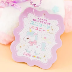 Unicorn No Cony Plushie Charm - Rose / Medium
