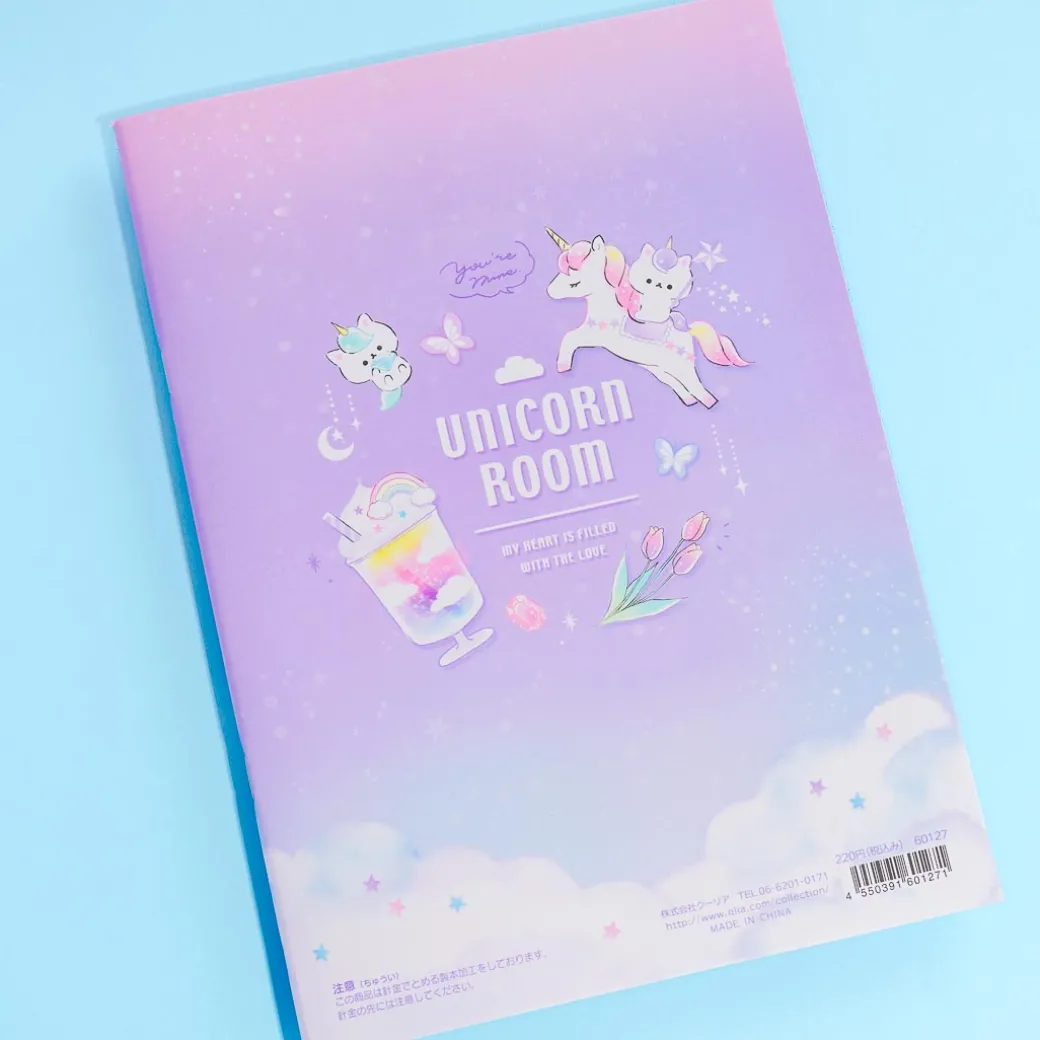 Unicorn Room B5 Contact Notebook