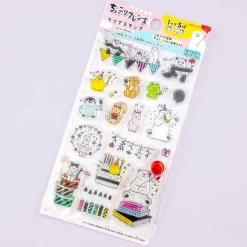 World Craft Animal Party Clear Stamp Set