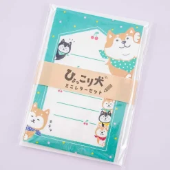 World Craft Completely Hyokkori Dog Mini Letter Set