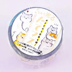 World Craft Kira Kira Little Cats Masking Tape