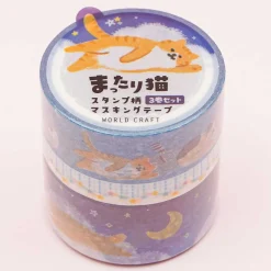World Craft Night Cat Masking Tape Set