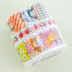 World Craft Peep Out Shiba Inu Washi Tape Set