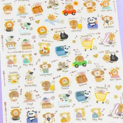 Yurukawa Animal Daily Event Schedule Stickers